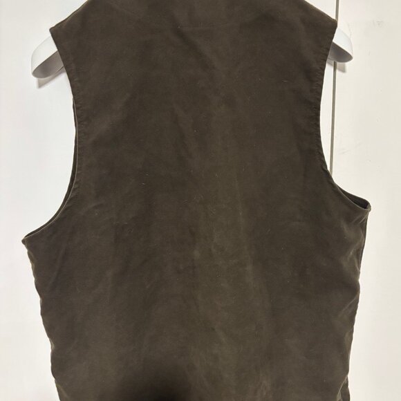 Filson Vest Liner Brown Full Zip Moleskin Hunting Casual Made in USA - Large - Picture 6 of 9